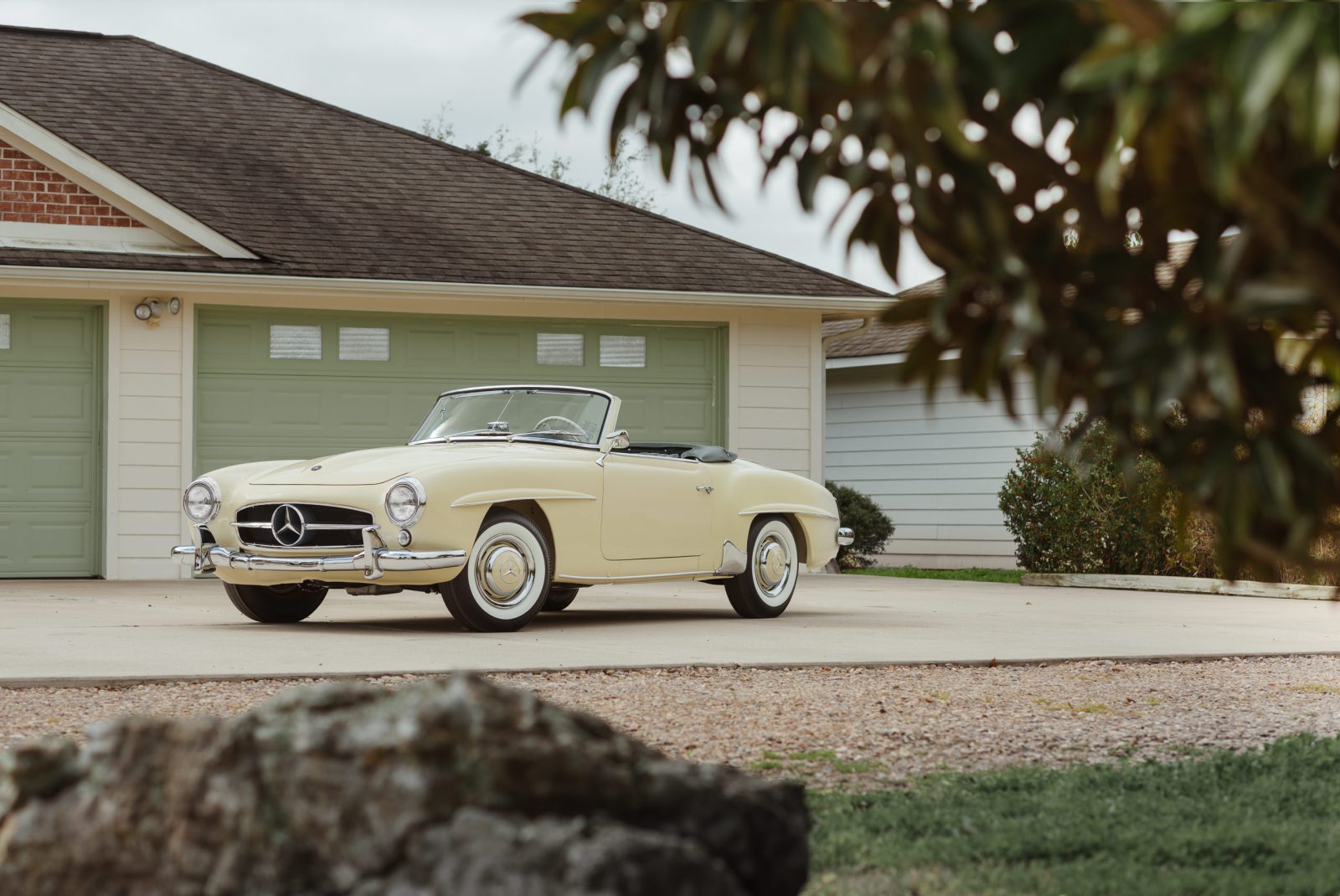 Photo of a 1957 Mercedes 190SL photographed for RM Auctions